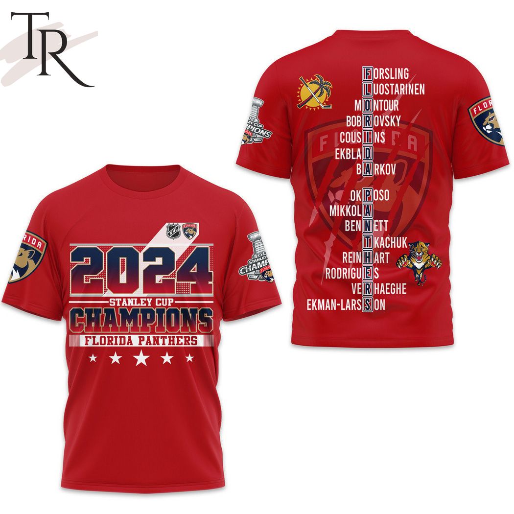 2024 Stanley Cup Champions Florida Panthers Hoodie - Red