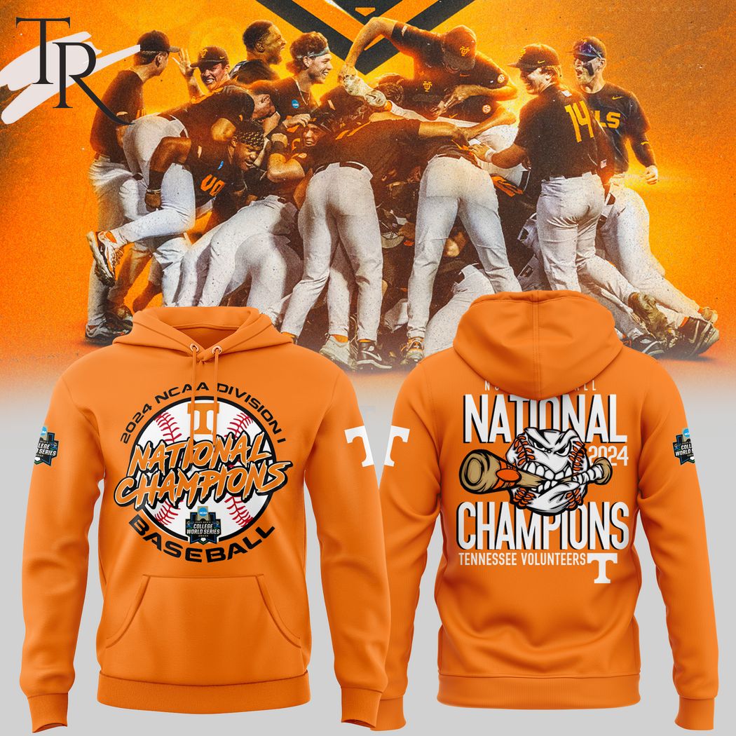 2024 NCAA Division I Baseball National Champions Hoodie - Orange