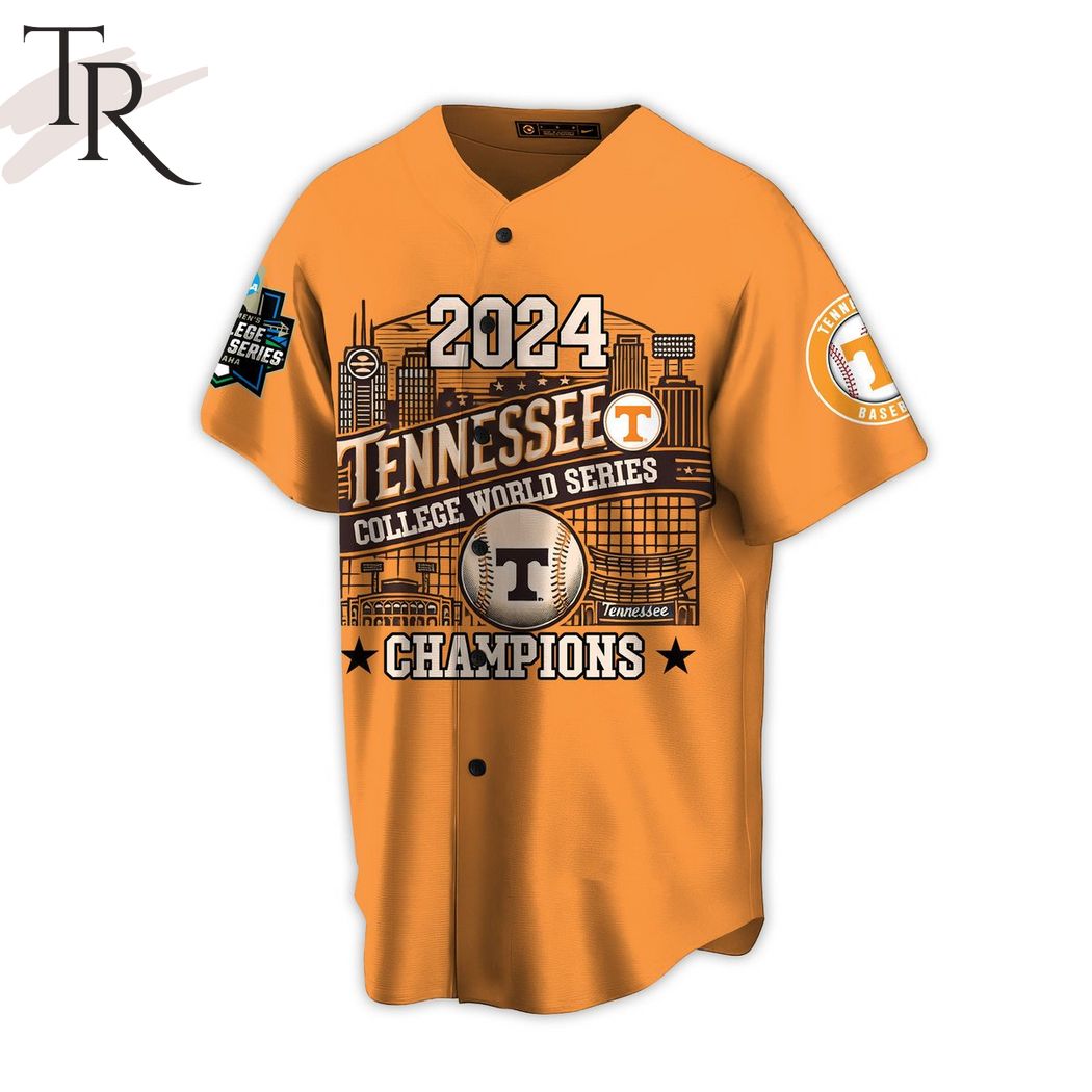 Tennessee College World Series 2024 Champions Baseball Jersey - Orange