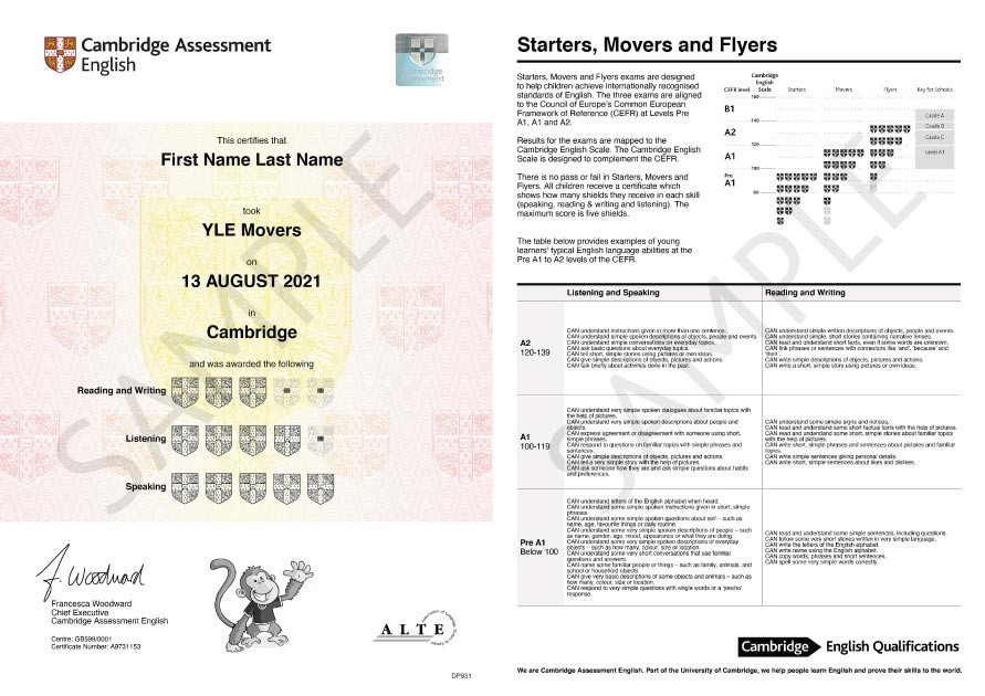 Luyện thi Cambridge English: Movers