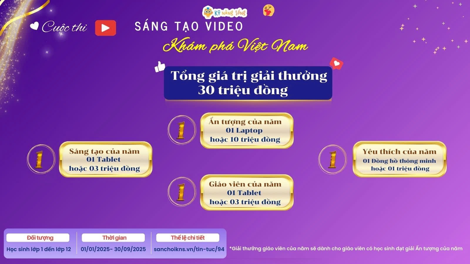 CHÍNH THỨC CÔNG BỐ THỂ LỆ CUỘC THI SÁNG TẠO VIDEO VỚI CHỦ ĐỀ - KHÁM PHÁ VIỆT NAM