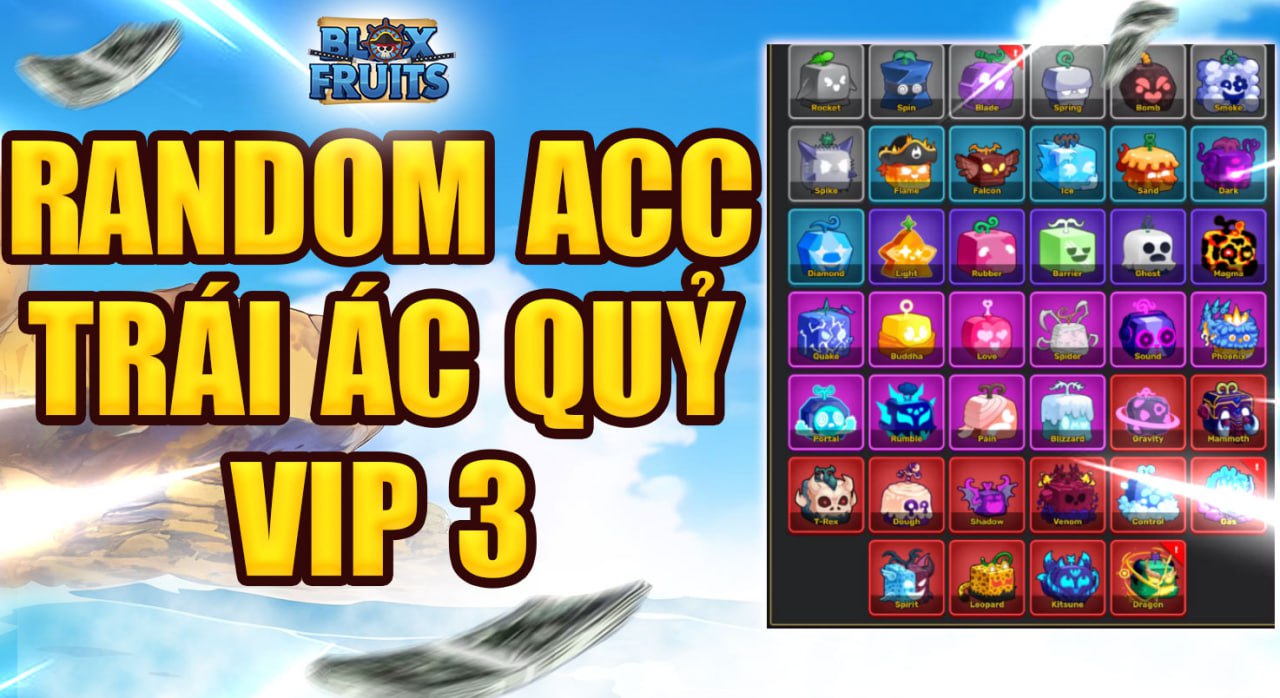 RANDOM ACC TRÁI ACC QUỶ VIP 3