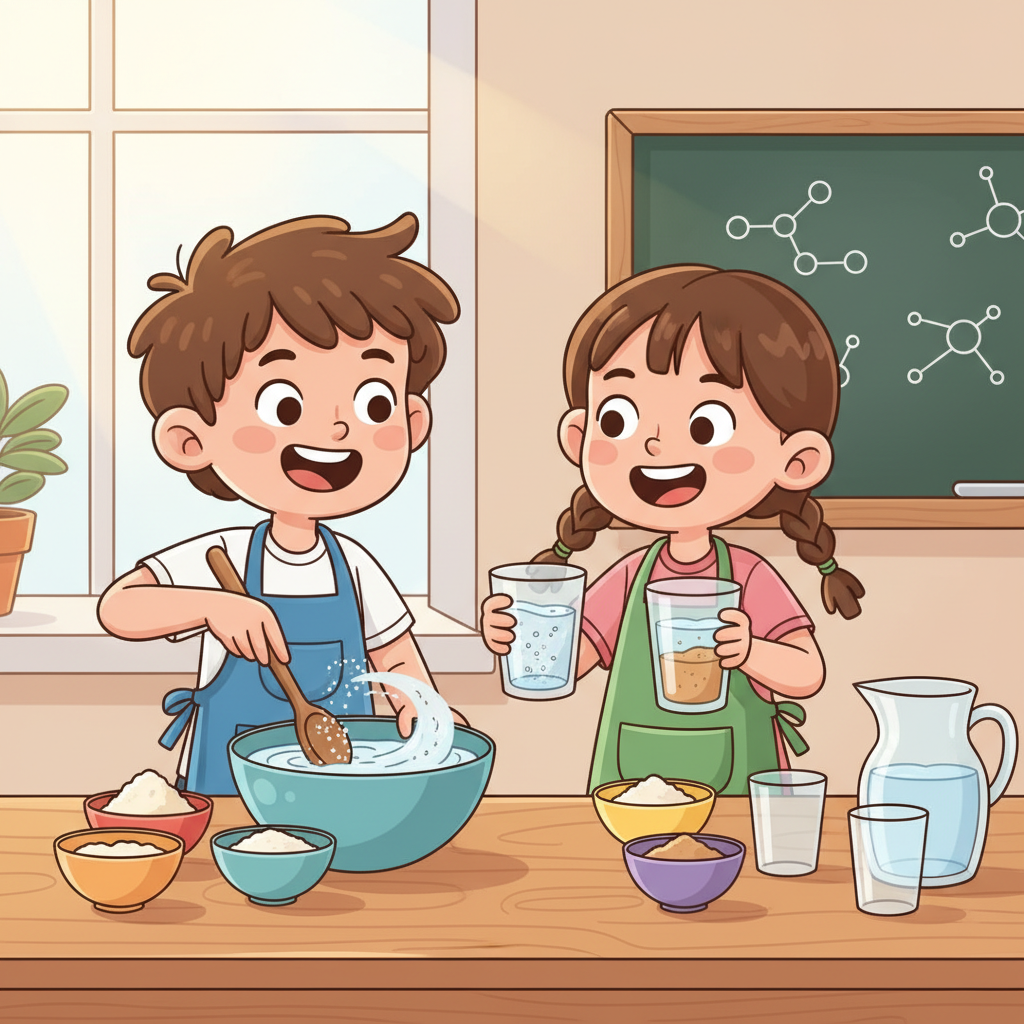 Hình ảnh minh họa các loại hỗn hợp và dung dịch