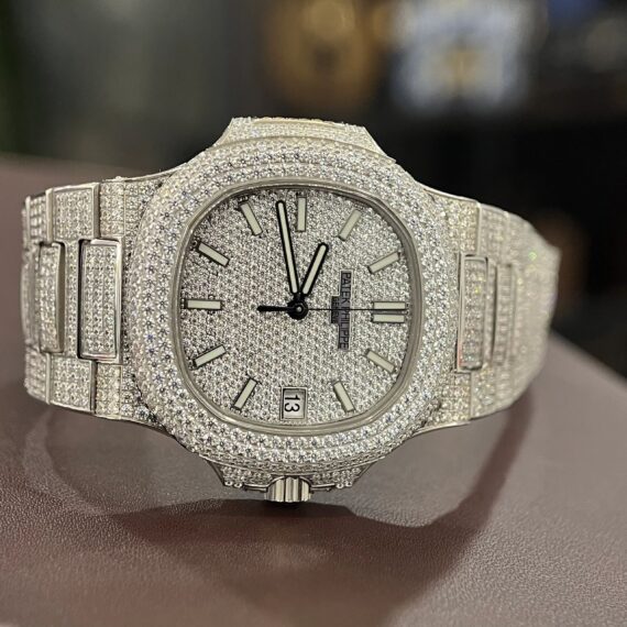Patek Philippe Men’s Watch Super Premium Nautilus Full Diamonds 40mm