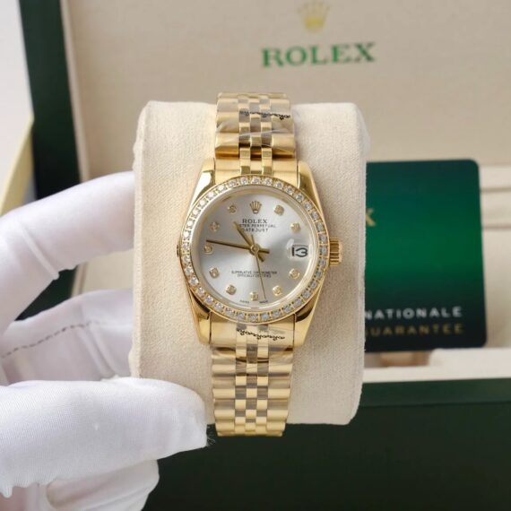Rolex Datejust Women’S Watch With 31Mm Gold Mechanical Stones