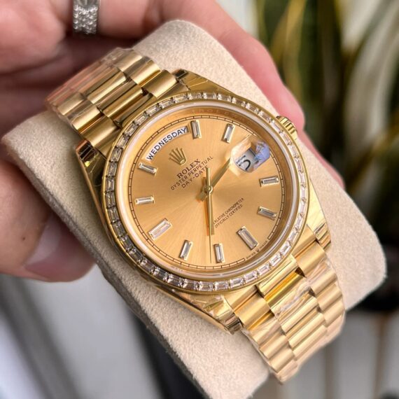 Rolex Day-Date Full Gold Swiss EW Factory Watch Men 40mm
