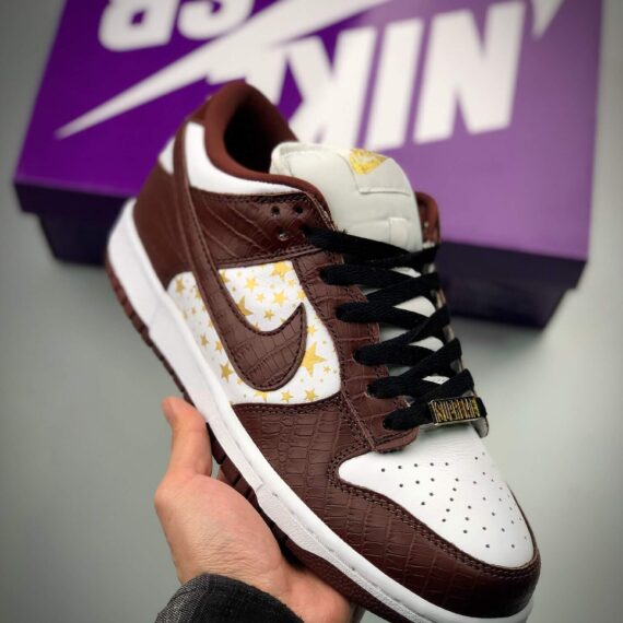 Sb Dunk Low Supreme Stars Barkroot Brown (2021) Shoes Dh3228-103 Women’s Size 5.5 – 10.5 US