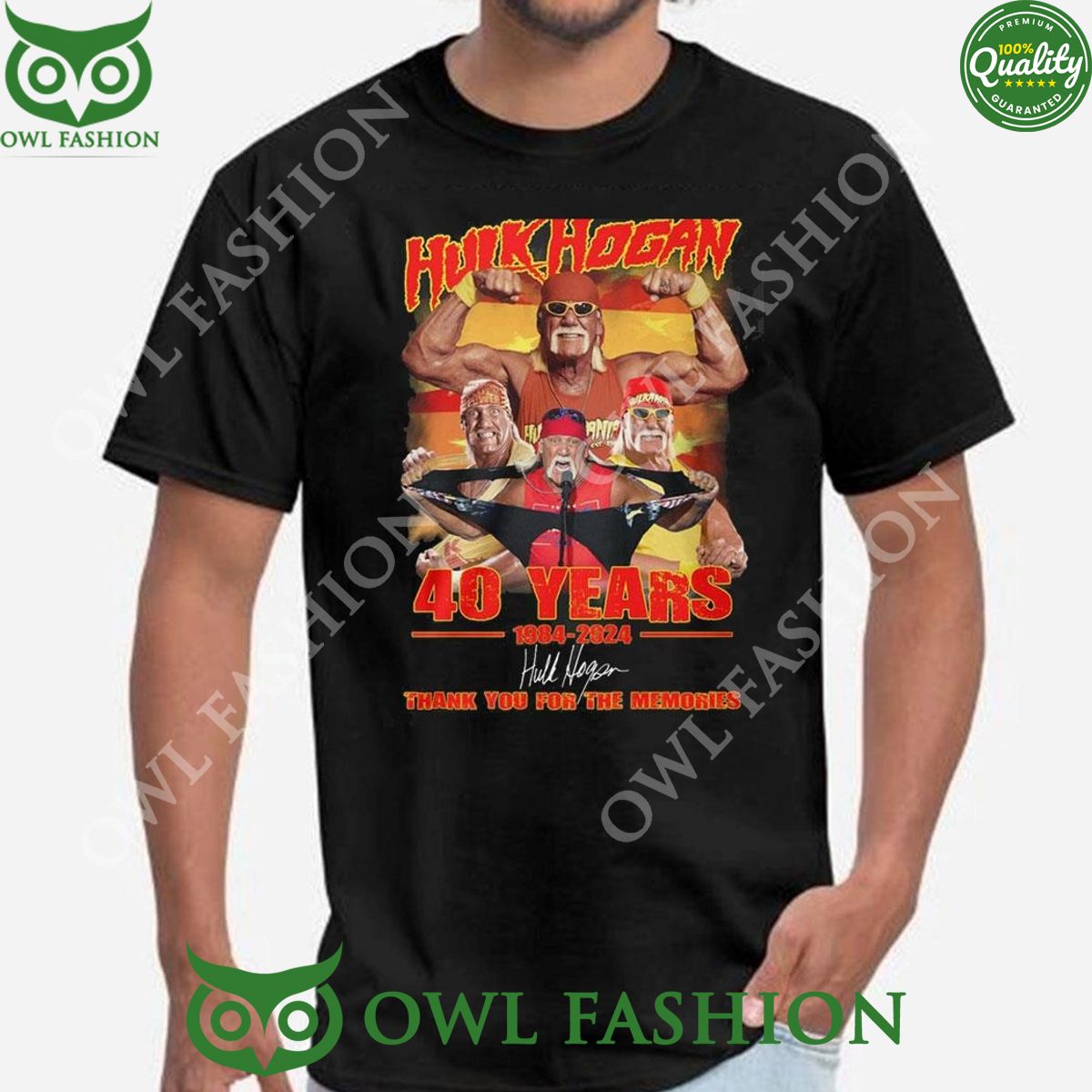 40 Years Hulk Hogan 1984 2024 Thank You For The Memories t Shirt