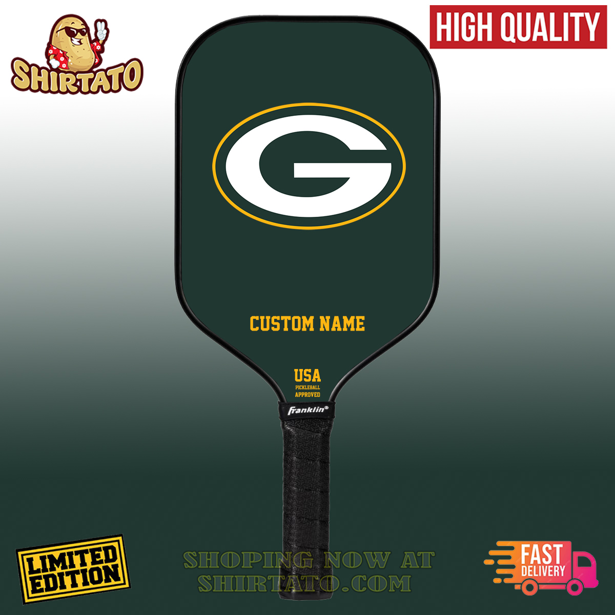 Pickleball Paddle The Ultimate Guide to Finding Your Perfect Paddle 13 Green Bay Packers NFL Team Custom Name Pickleball Paddle