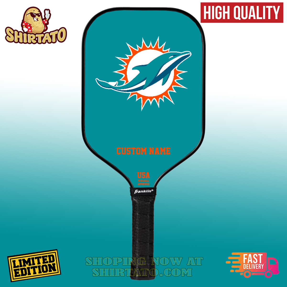 Pickleball Paddle The Ultimate Guide to Finding Your Perfect Paddle 21 Miami Dolphins NFL Team Custom Name Pickleball Paddle