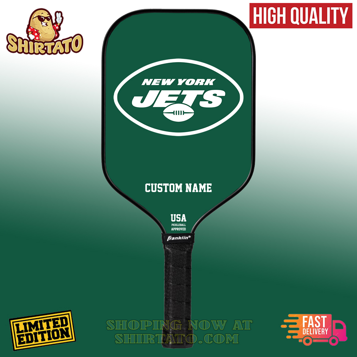 Pickleball Paddle The Ultimate Guide to Finding Your Perfect Paddle 26 New York Jets NFL Team Custom Name Pickleball Paddle