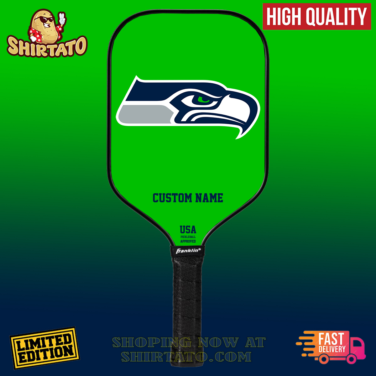 Pickleball Paddle The Ultimate Guide to Finding Your Perfect Paddle 30 Seattle Seahawks NFL Team Custom Name Pickleball Paddle