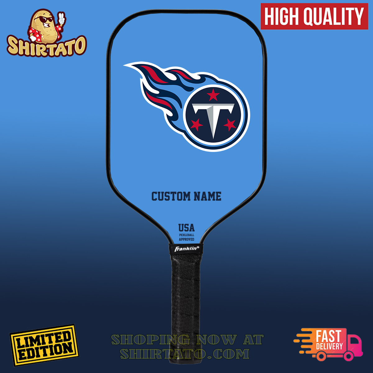 Pickleball Paddle The Ultimate Guide to Finding Your Perfect Paddle 32 Tennessee Titans NFL Team Custom Name Pickleball Paddle