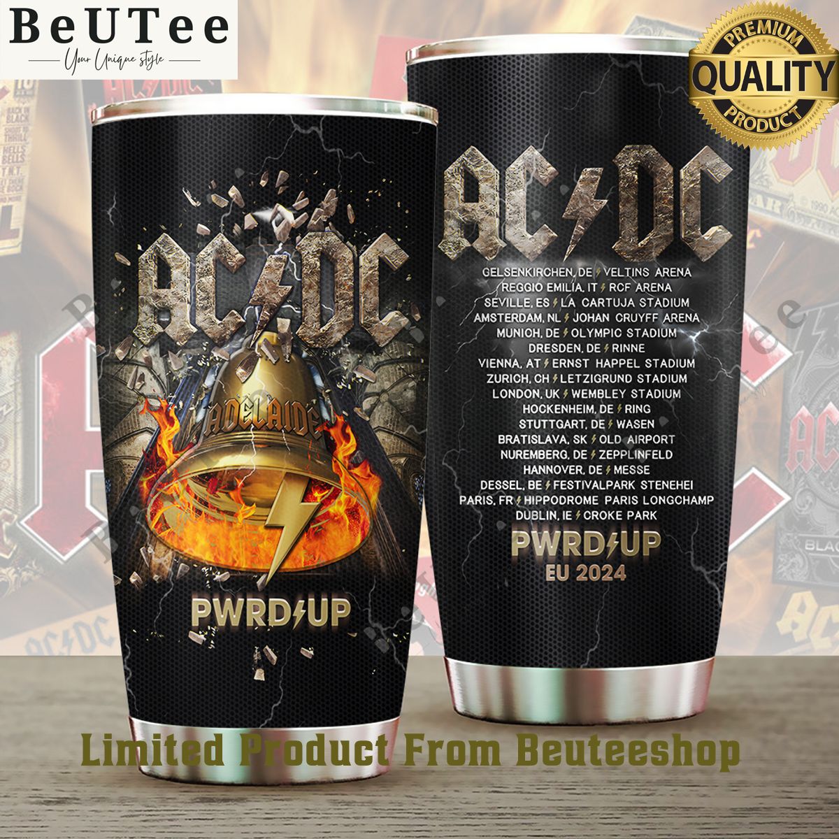 ACDC Power Up World Tour 2024 Limited Tumbler Cup