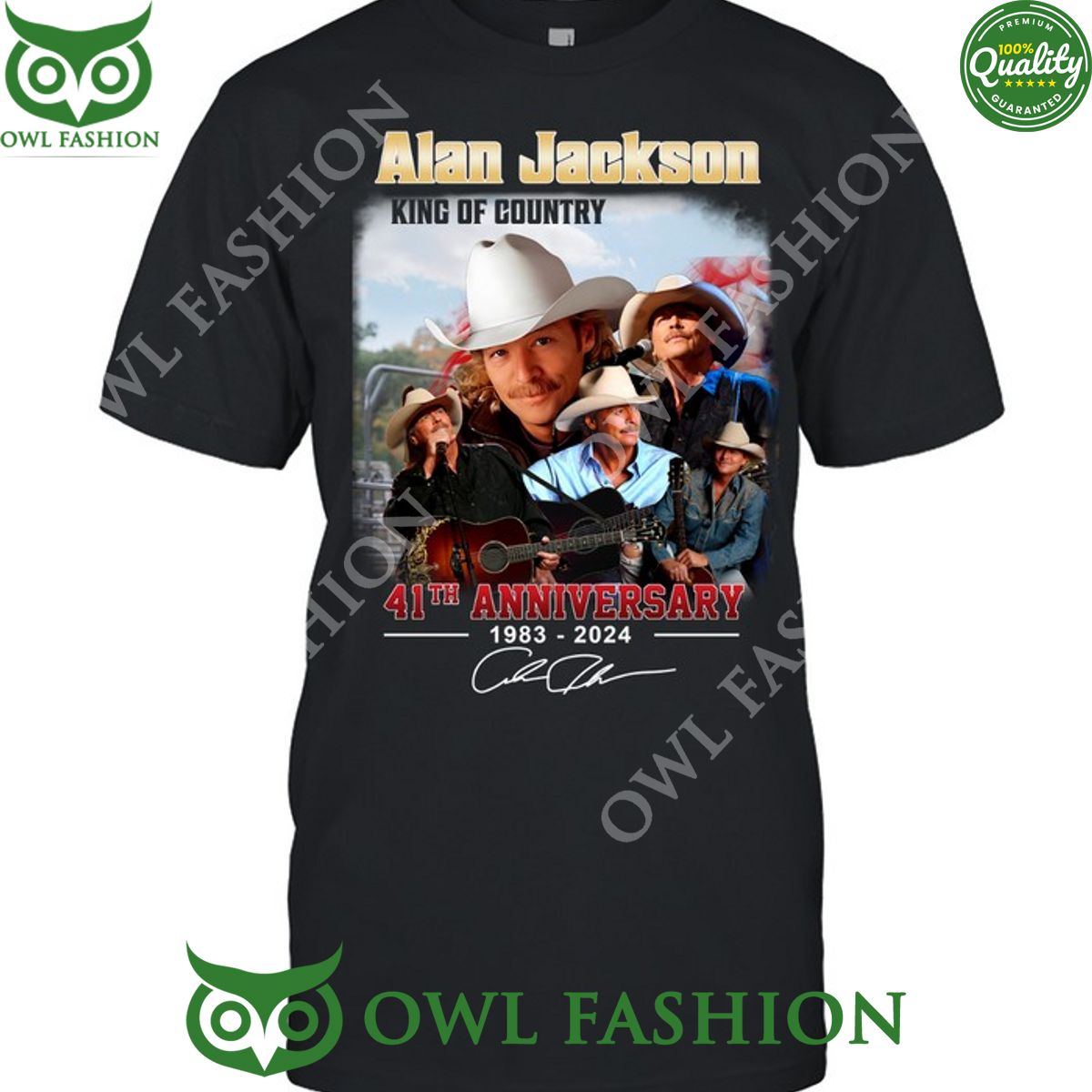 Alan Jackson King of Country 41th Anniversary 1983 2024 t shirt