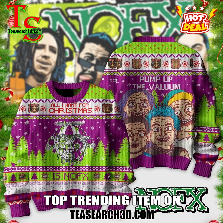 20 Best Winter Sweaters for 2024 On Teasearch3D 3 All I Want For Christmas Is NOFX Ugly Xmas Sweater