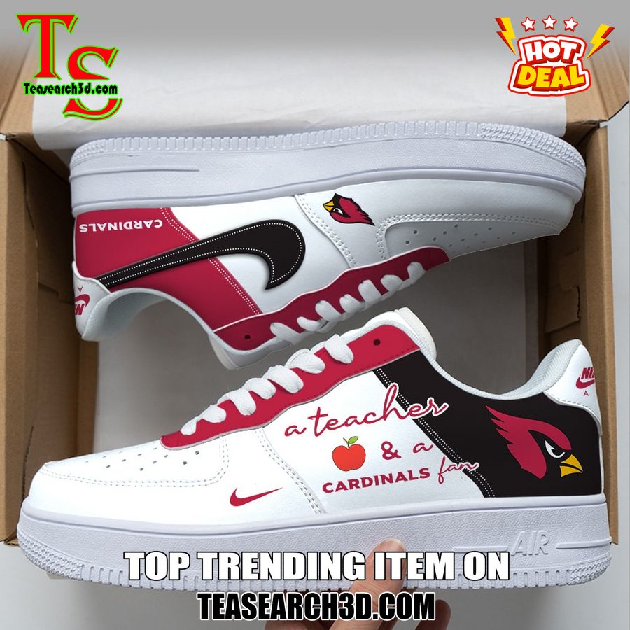 Top Hot Air Force Shoes NFL New Trending 2024 2 Arizona Cardinals Custom Job Nike Air Force Shoes