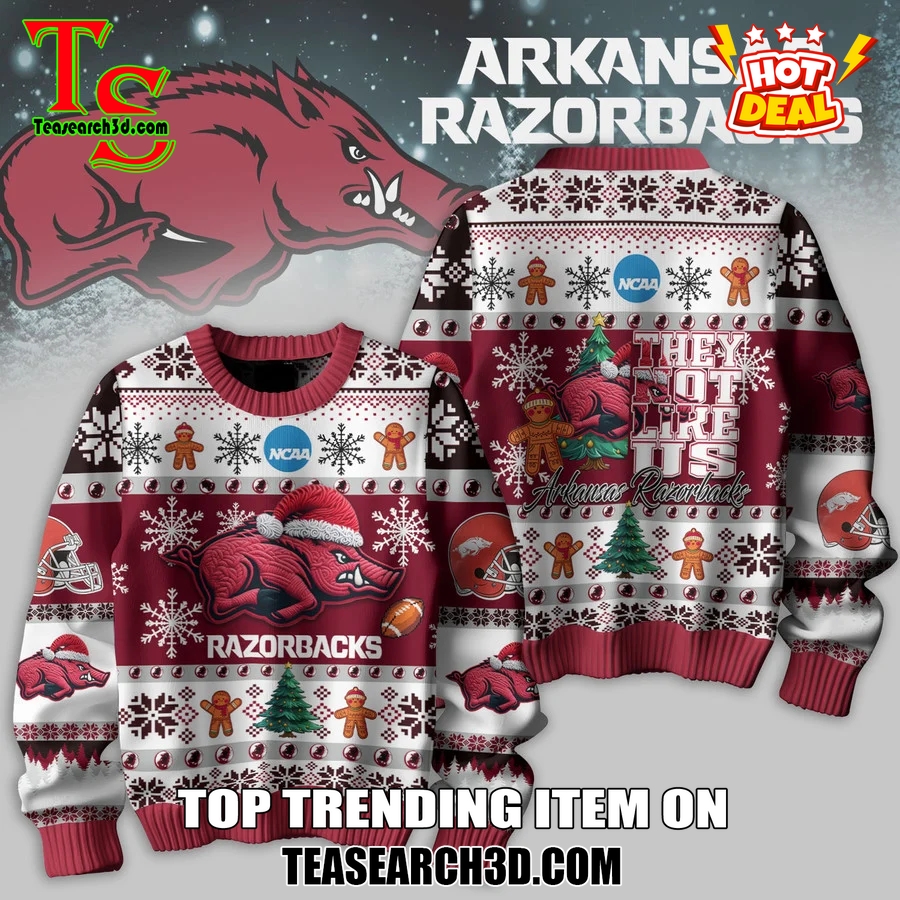 20 Best Winter Sweaters for 2024 On Teasearch3D 5 Arkansas Razorbacks They Not Like Us Ugly Christmas Sweater