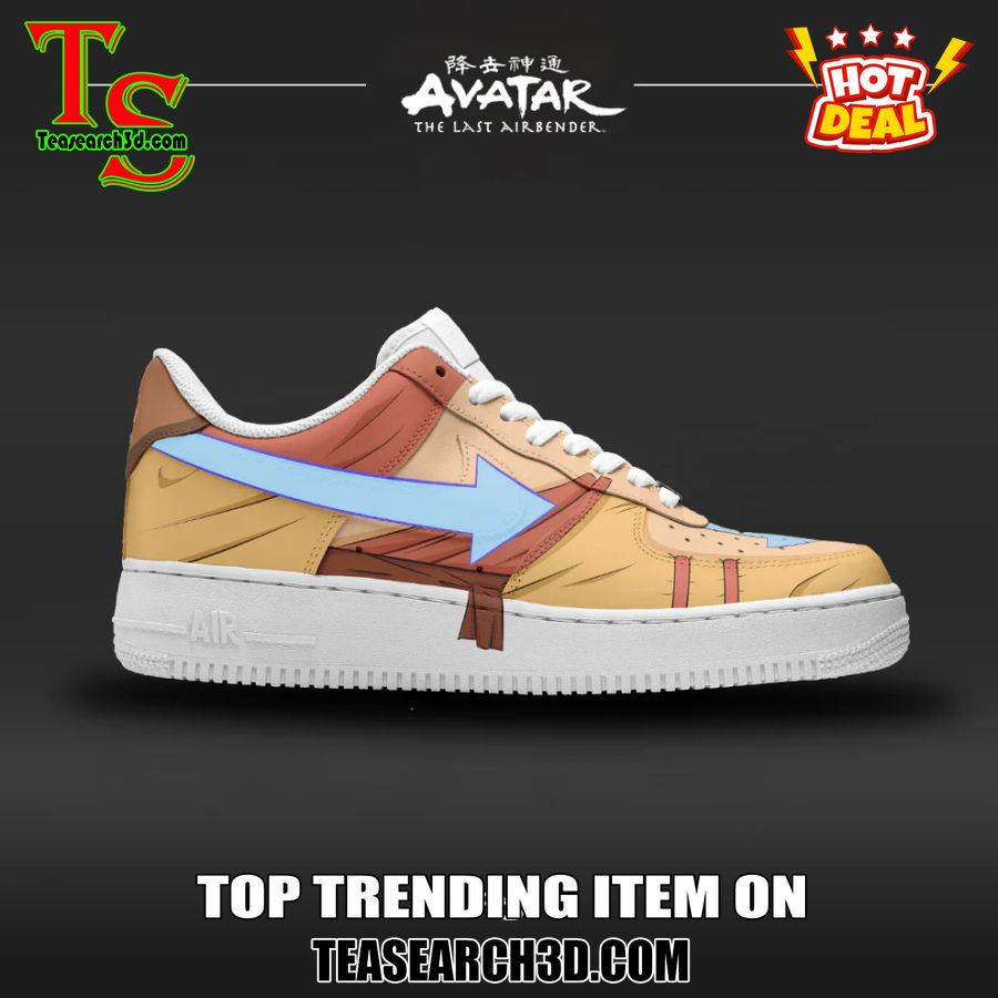 Custom Air Force 1 Sneakers With Best Price 3 Avatar The Last Airbender Aang Nike Air Force 1 Sneaker