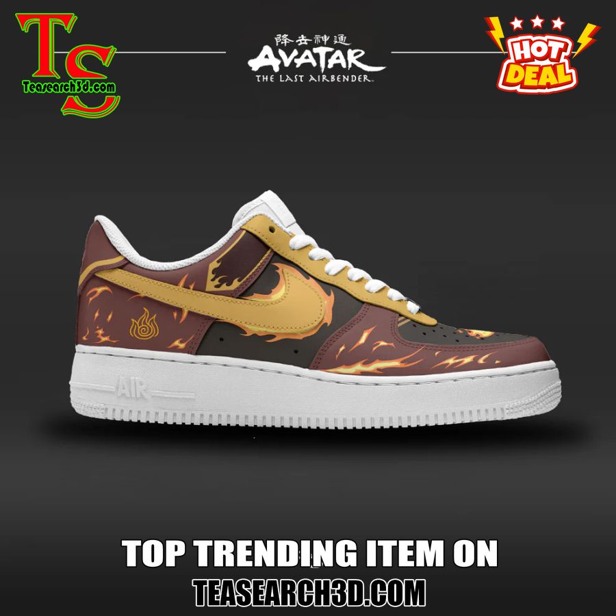 Custom Air Force 1 Sneakers With Best Price 7 Avatar The Last Airbender Fire Nation Custom Air Force 1 Sneaker