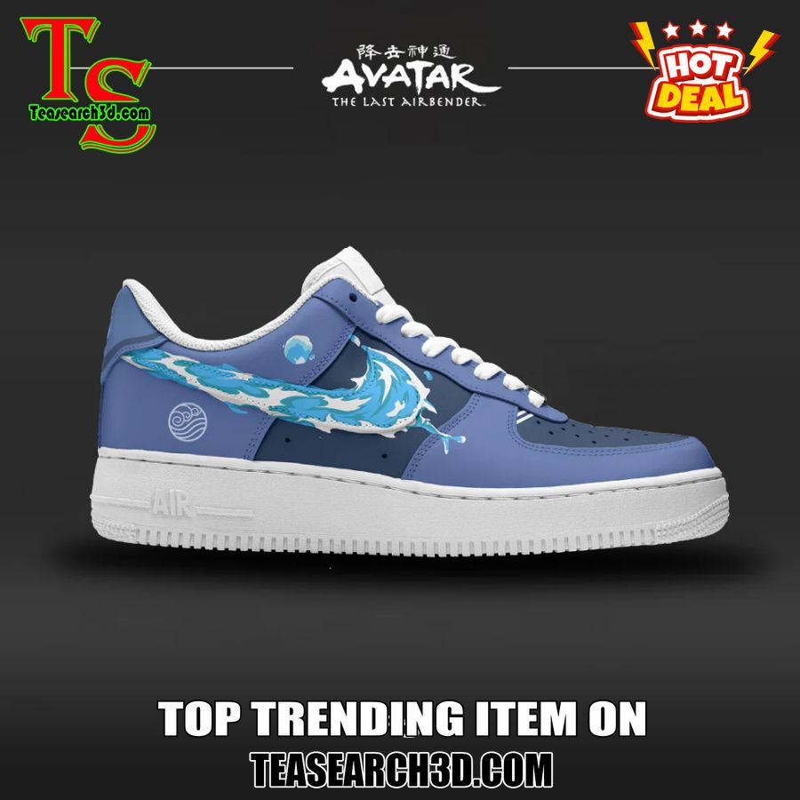 Custom Air Force 1 Sneakers With Best Price 9 Avatar The Last Airbender Water Tribe Custom Air Force 1 Sneaker