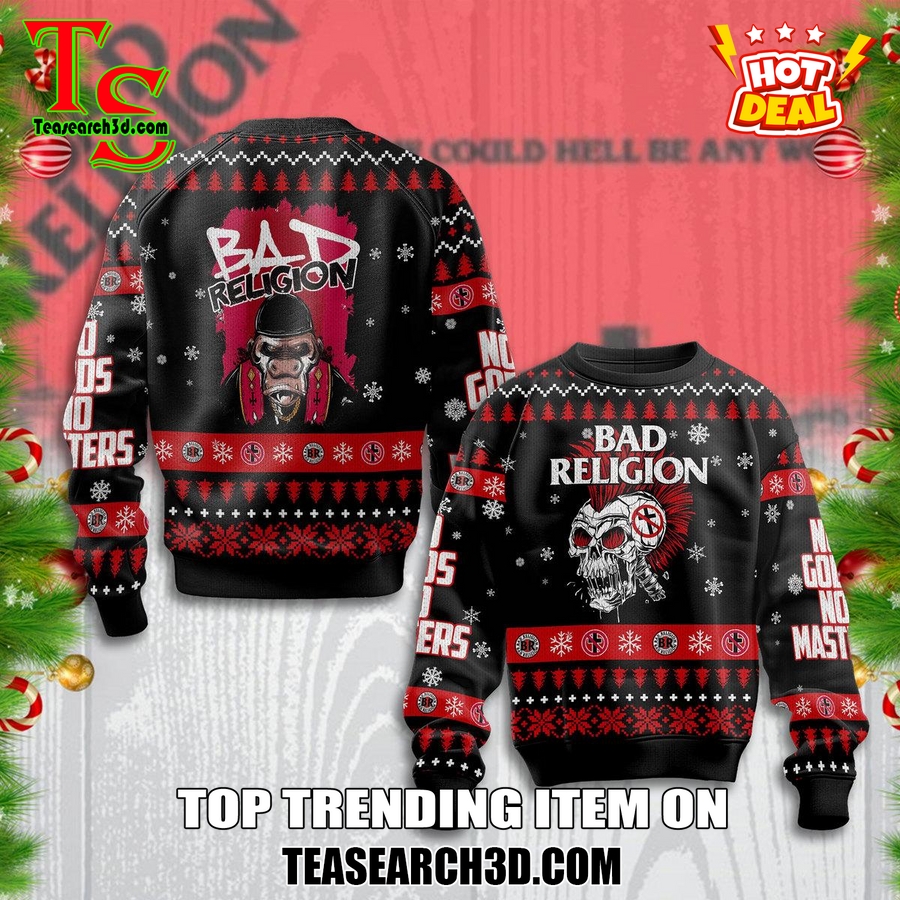 20 Best Winter Sweaters for 2024 On Teasearch3D 6 Bad Religion No Gods No Masters Ugly Christmas Sweater
