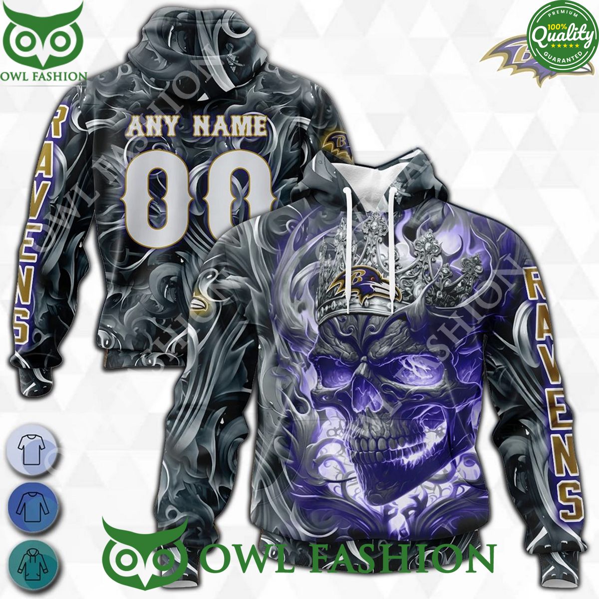 Baltimore Ravens Custom Name Number Special Edition Hoodies Shirts