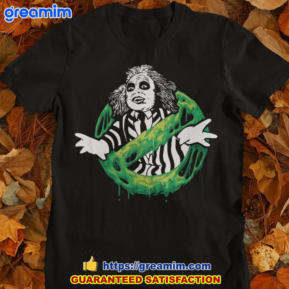 beetlejuice ghostbusters halloween unisex tee shirt 1 2QKuH