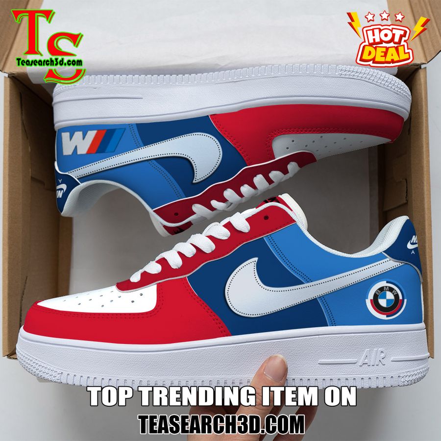 Amazing Nike Logo Air Force 1 Nike Shoes, Sport Team AF1 Shoes 6 BMW Custom Nike Logo AF1 Shoes