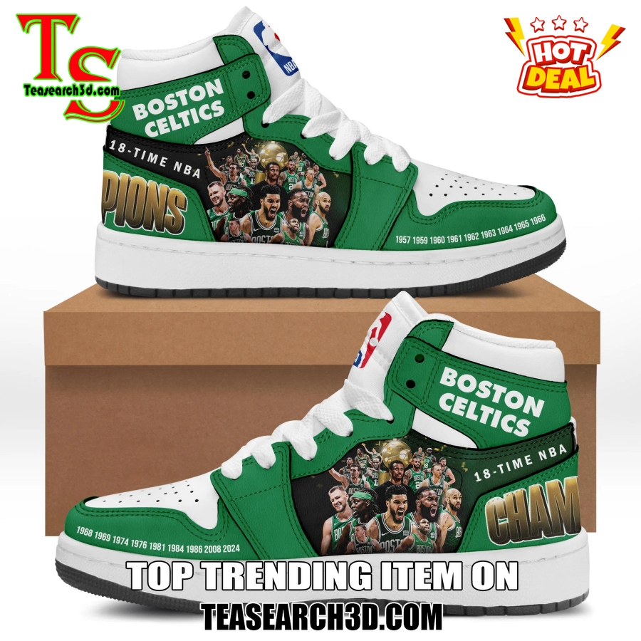 New Trending Air Jordan High Top Shoes 150125 2 Boston Celtics 18 Time NBA Champions Air Jordan High Top Shoes