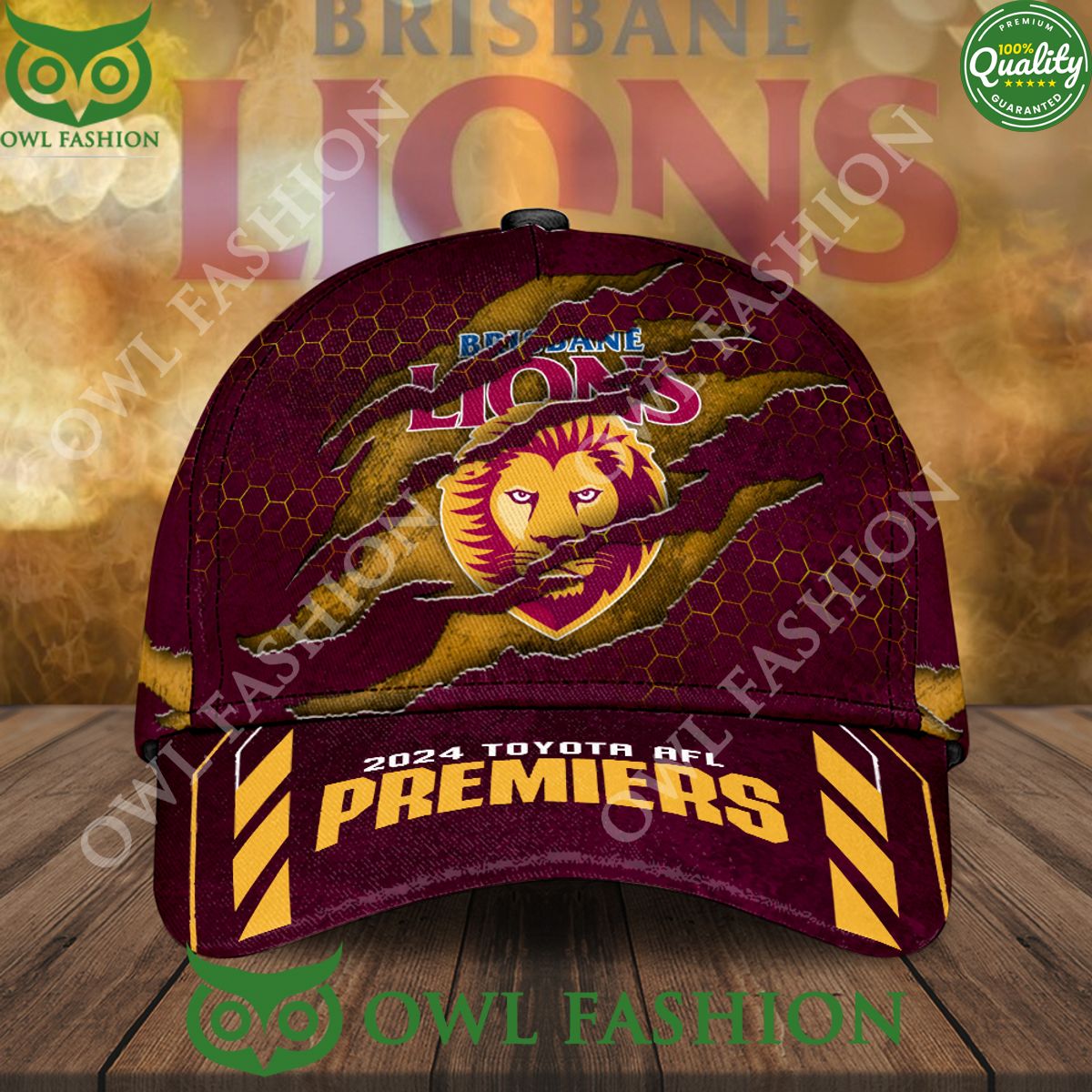 Brisbane Lions Toyota AFL Premiers Classic Cap