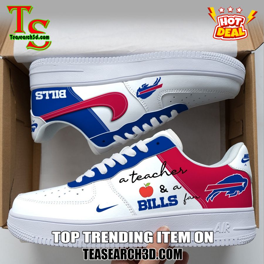 Top Hot Air Force Shoes NFL New Trending 2024 5 Buffalo Bills Custom Job Nike Air Force Shoes