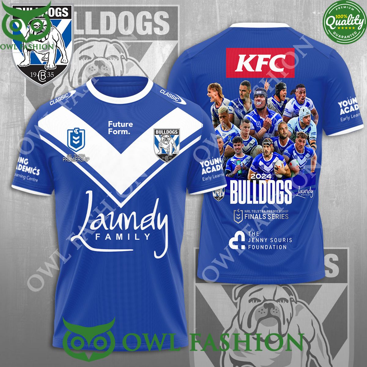 Canterbury Bankstown Bulldogs Laundry Family 3D Hoodie Tshirt