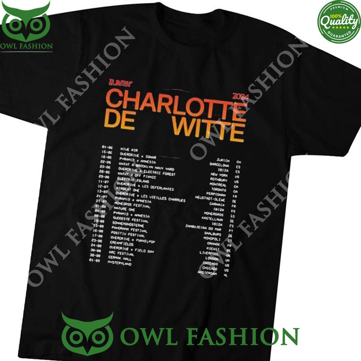 Charlotte De Witte Summer Tour 2024 Tshirt Hoodie