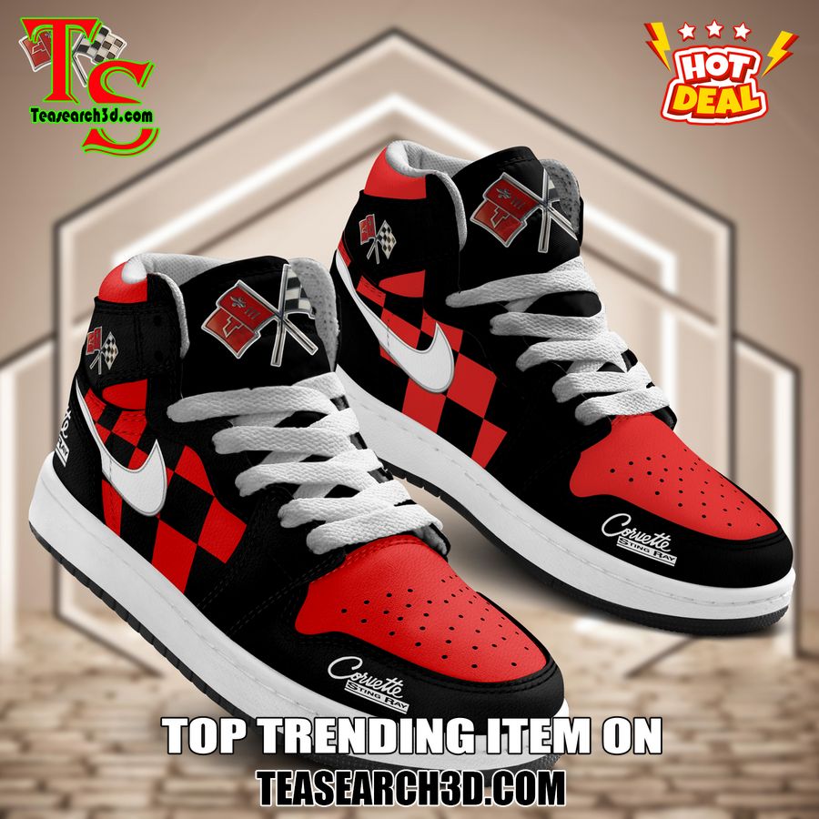 New Trending JD High Top For Sale 2024 3 Chevrolet Corvette C2 Air Jordan High Top Shoes