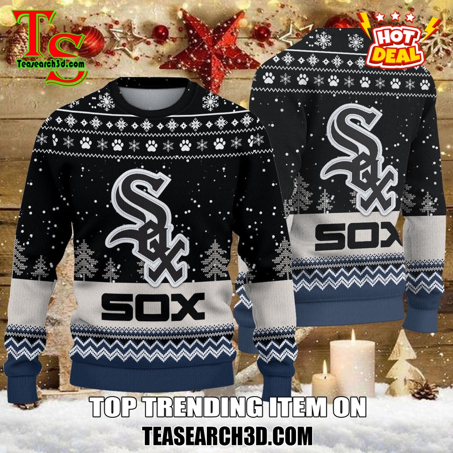 MLB Baseball Basic Ugly Christmas Sweater 7 Chicago White Sox MLB Ugly Christmas Sweater