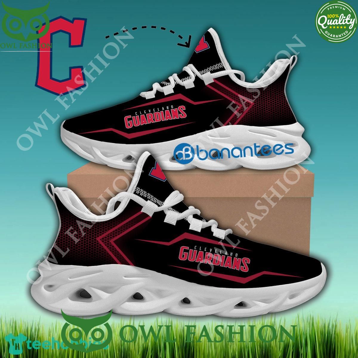 Cleveland Guardians professional baseball Max Soul Shoes Chunky Sneaker