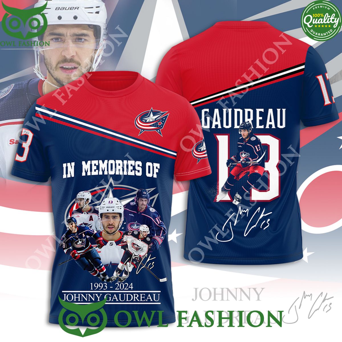 Columbus Blue Jackets NHL memory of Johnny Gaudreau 1993 2024 t shirt