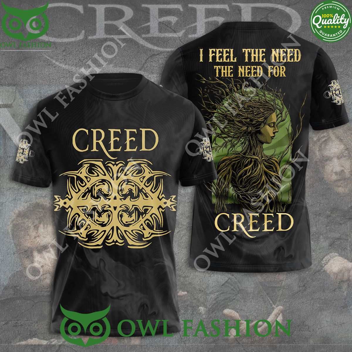 Creed Band I feel the need the need for Creed 3D t shirt