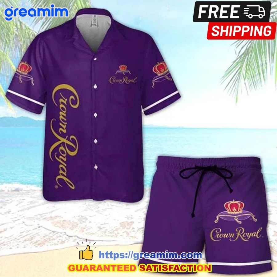 crown royal blue hawaiian shirt beach short 1 05WSH