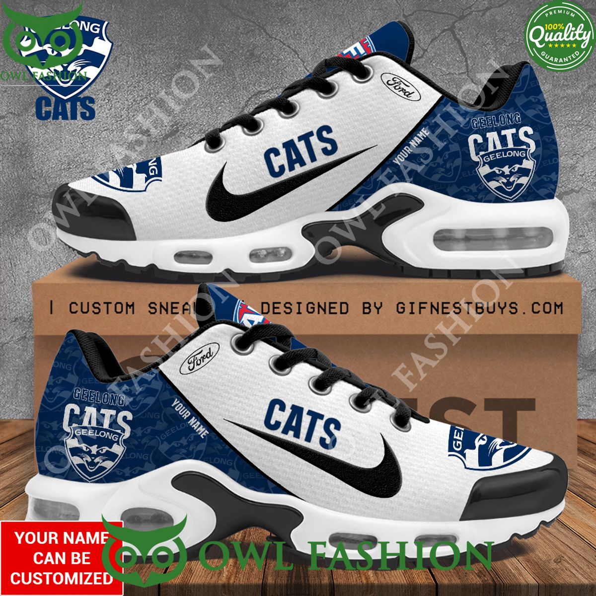 Custom name Geelong Cats Au sport club Air Max Shoes