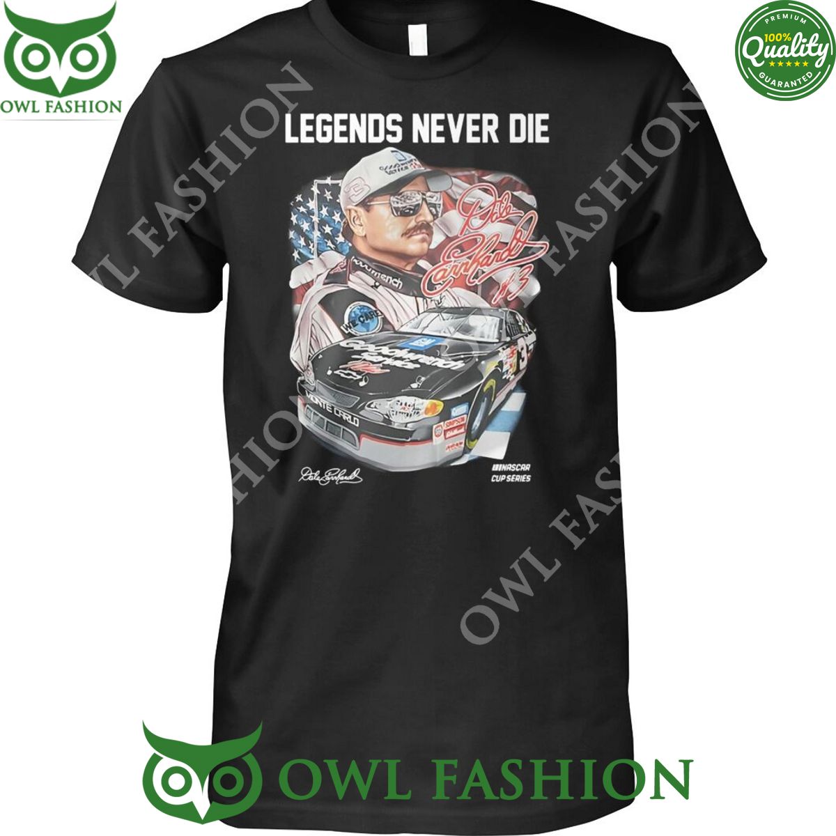 Dale Earnhardt Fans Legends never die Nascar Cup series t shirt