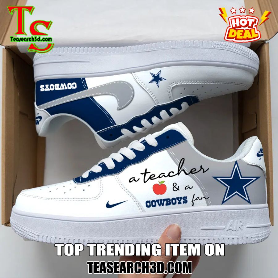 Top Hot Air Force Shoes NFL New Trending 2024 10 Dallas Cowboys Custom Job Nike Air Force Shoes