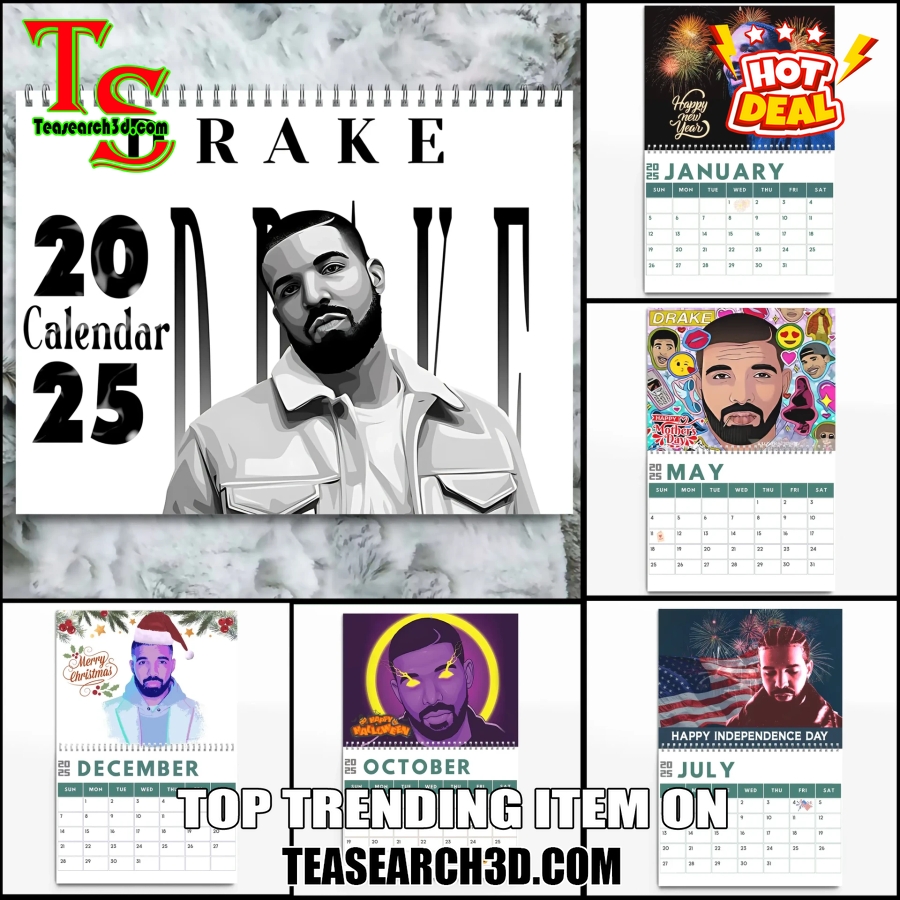 Hot Calendar Quick and Easy Buy Online 10 Drake 2025 Wall Hanging Calendar