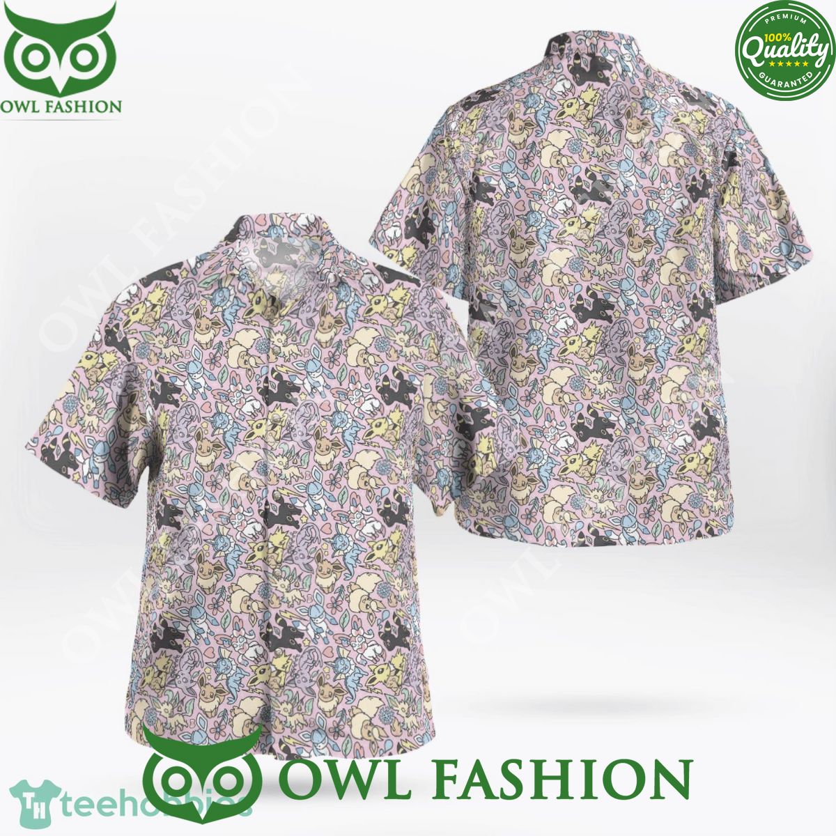 Eeveelution Pokemon Limited Aloha Vibe Hawaiian Shirt