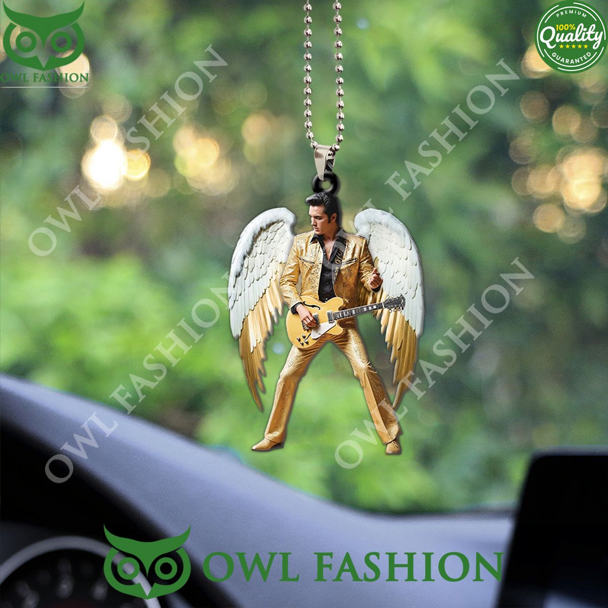 Elvis Presley Rock Angel Custom Acrylic Car Ornament