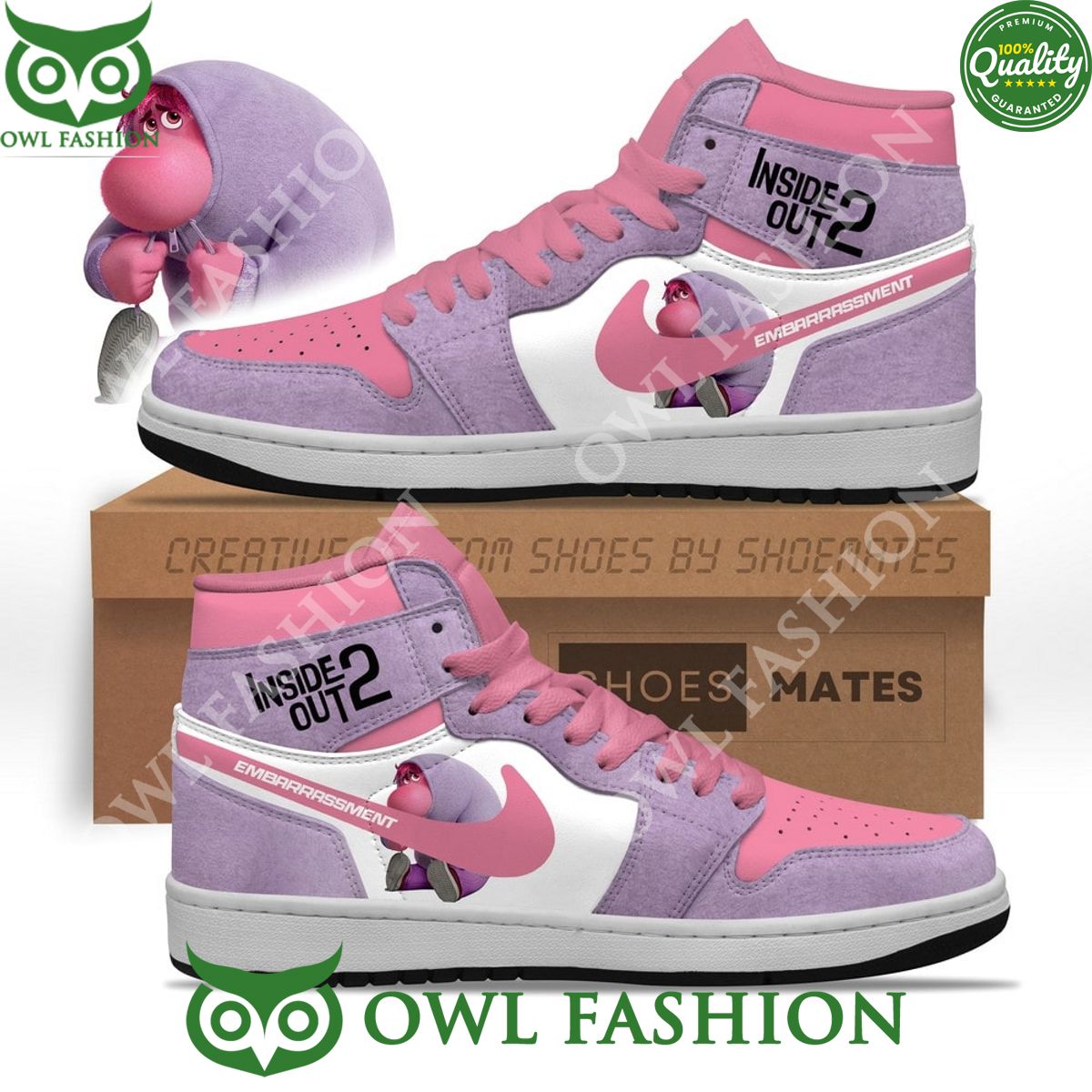 Embarassment Inside Out 2 Nike Air Jordan High Top Shoes