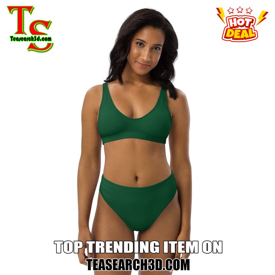 Top Hot Trending Bikini Set Best Gift For Women 13 Emerald Green Women High Waisted Bikini Set