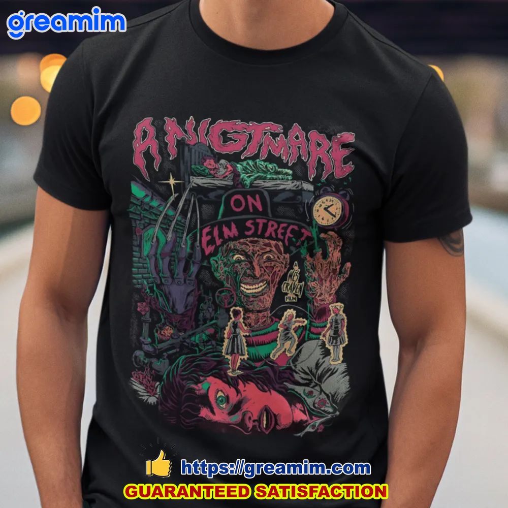 freddy krueger a nighrmare on elm street comic halloween unisex shirt 1 aHl2k