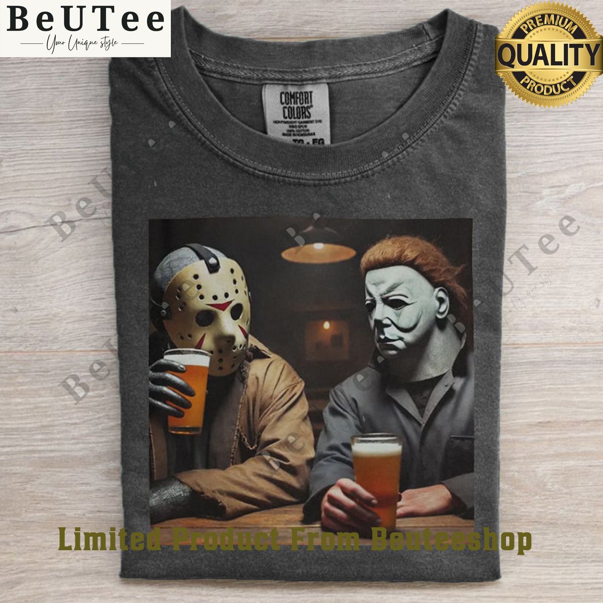 Funny Jason and Michael Halloween Drink Beer t shirt